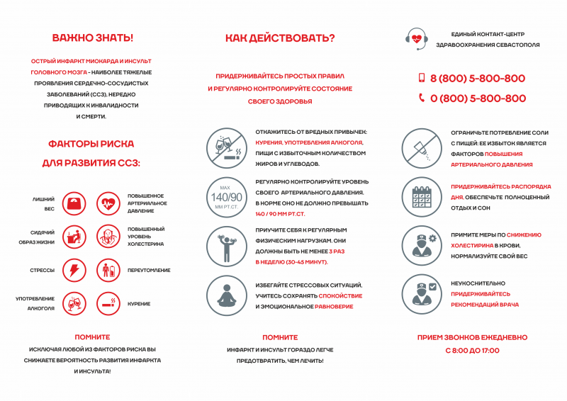 Буклет "Профилактика ССЗ" (оборот)